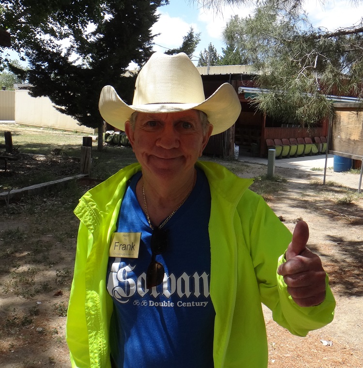 Frank working the Lunch Stop in Ventucopa on the Heartbreak Double Century in May, 2015