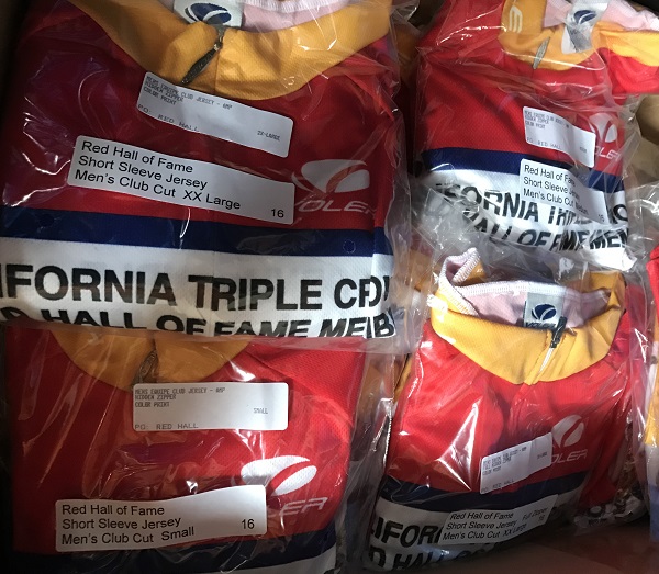 Shipment of Red Hall of Fame Jerseys