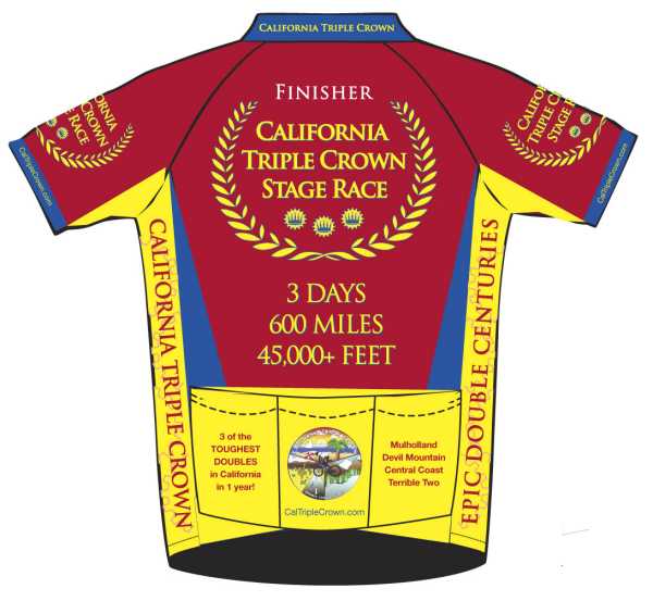 Red California Triple Crown Stage Race Jersey