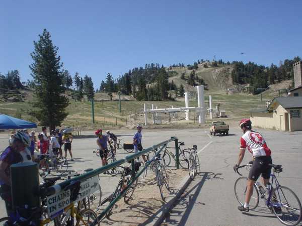 Rest Stop 2 at Snow Valley was under snow just a month ago!!