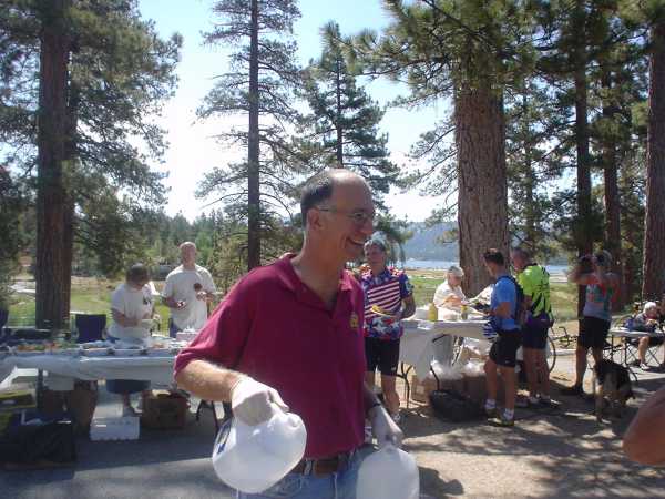 The Lunch stop at Big Bear Lake was great