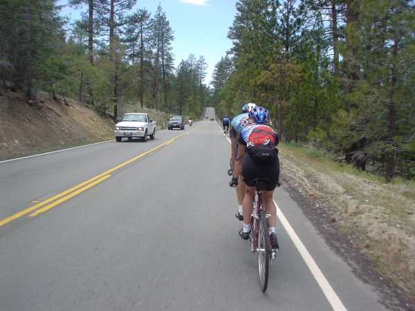 Barton Flats has a few steep climbs