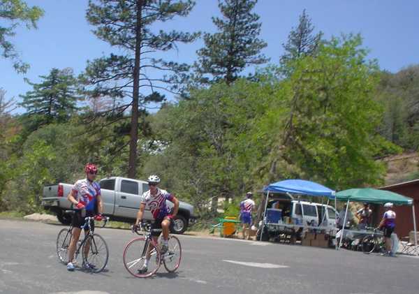 Photo of the Angelus Oaks Rest Stop taken at 25 MPH