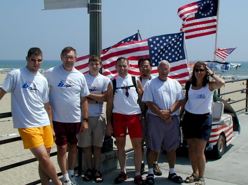 Dr. Bob Breedlove and his crew on the Huntington Beach Pier!!