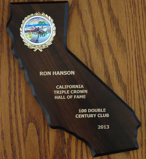 100 Double Century Club Hall of Fame Plaque