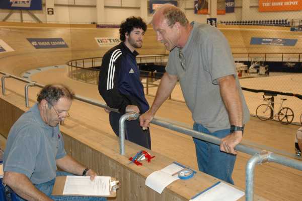 John Marino congratulates Michael Secrest